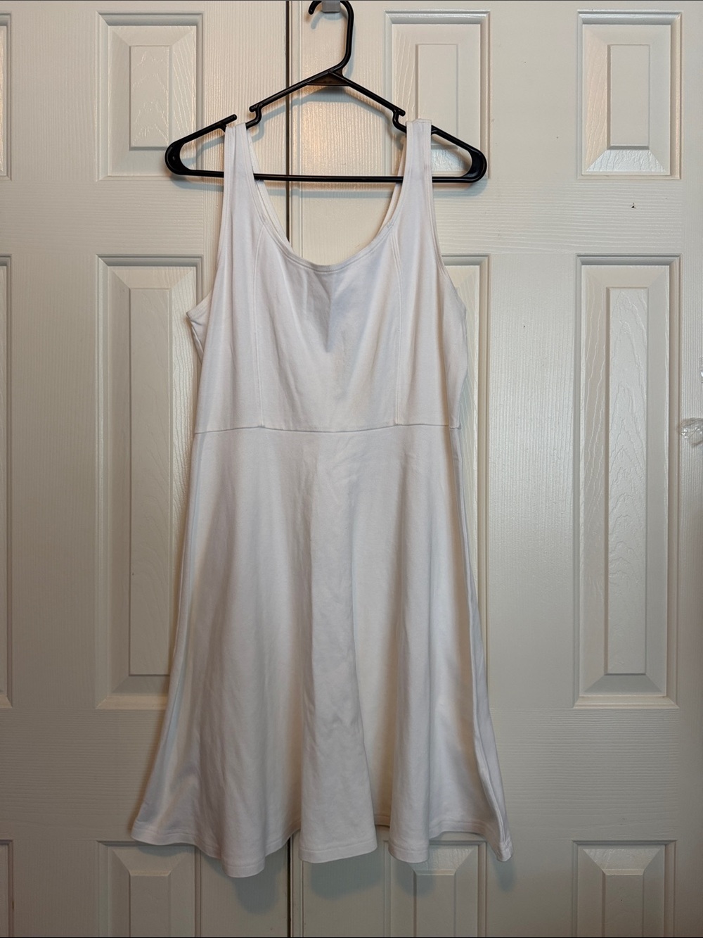 New York & Company White Midi Tank Dress